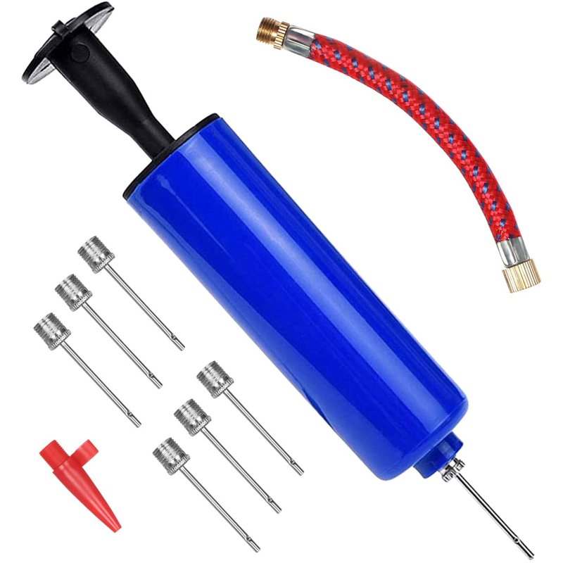 Mini Hand Air Pump for Sports Balls & Inflatable Toys - Portable Ball Pump Kit