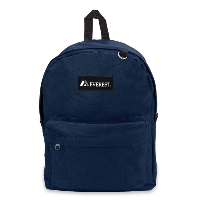 16-Inch Classic School Backpack with Spacious Main Compartment - Multiple Colors