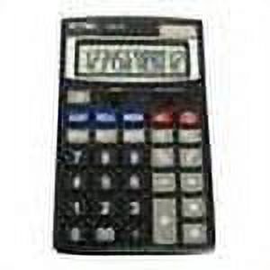 12-Digit Adjustable Angle LCD Calculator for Home Office Black