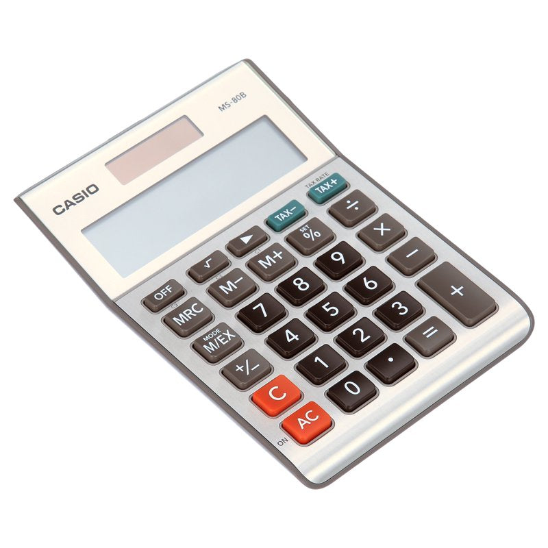 8-Digit Desktop Calculator with Large LCD Screen Dual Power Office Home Use