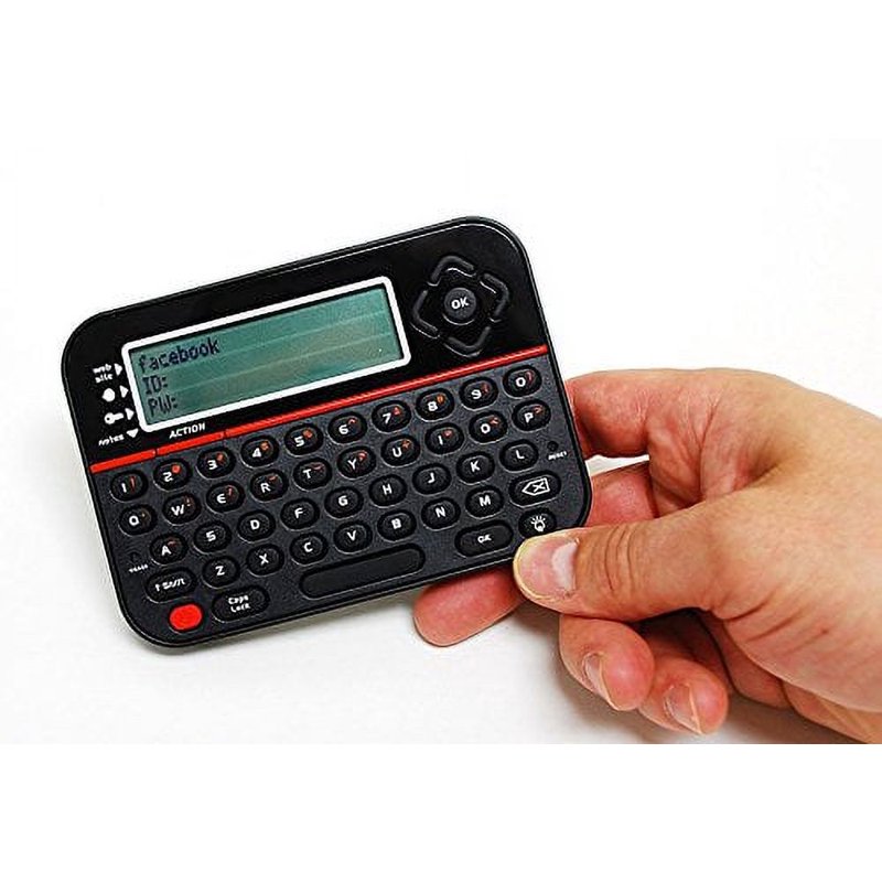 Portable Password Safe with LCD Screen and Keypad - Secure Storage for 400 Accounts