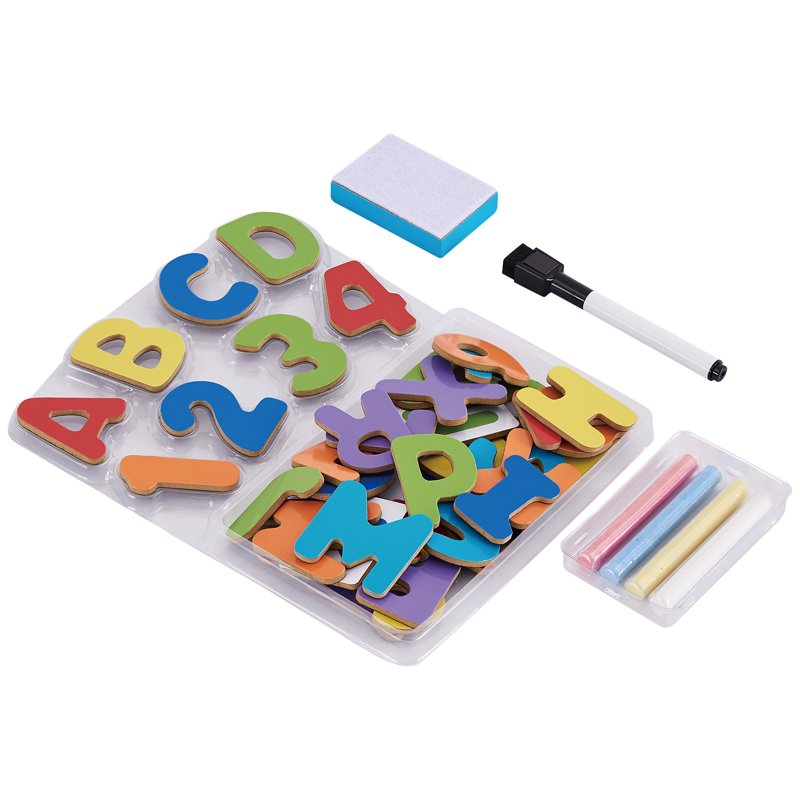 Wooden Educational Learning Board for Preschool Kids - Alphabet & Numbers