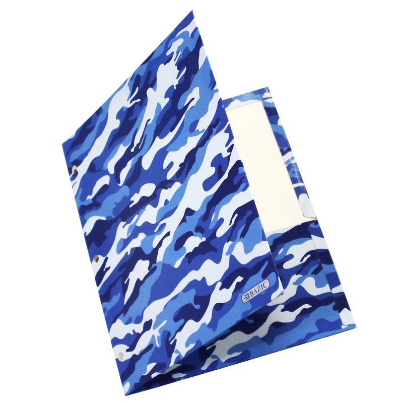 Camouflage Paper 2-Pocket Folder for School & Office Supplies - Bulk 48-Pack
