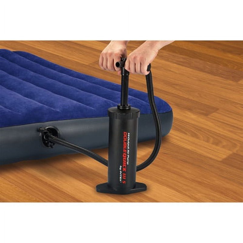 Intex Double Quick III S Hand Air Pump for Inflatables – Fast, Double-Action Inflator & Deflator
