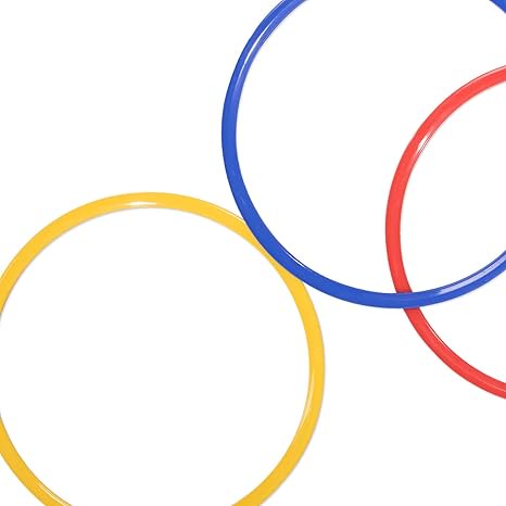 12-Pack 18" Multicolor Speed Rings for Agility Training