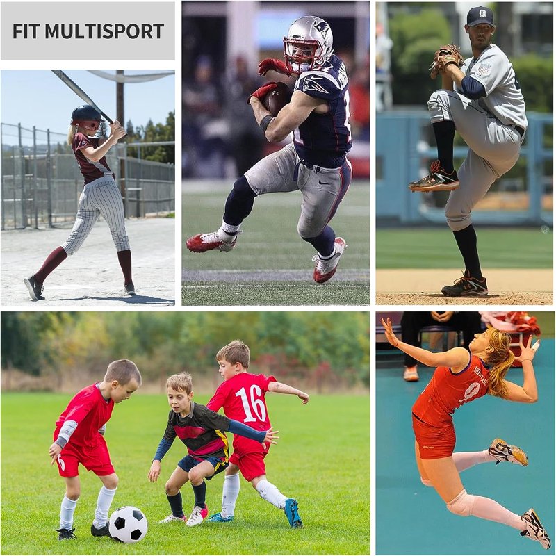 Youth & Adult Soccer & Baseball Socks Pack - Breathable, Soft, Durable