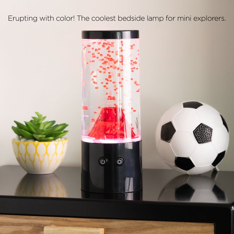 RGB Volcano LED Mood Night Light - USB Powered, Motion Simulation