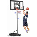 44-Inch Portable Adjustable Basketball Hoop System - Outdoor 4.4-10ft Height with PC Backboard
