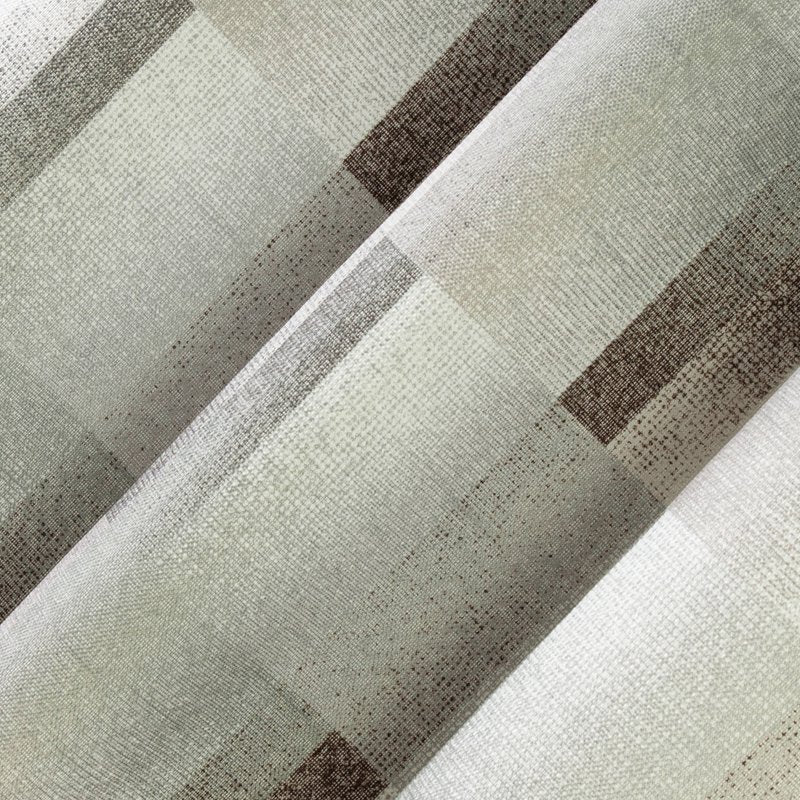 Blackout Geometric Curtain Panel - Energy Efficient Window Drape, Sage Green