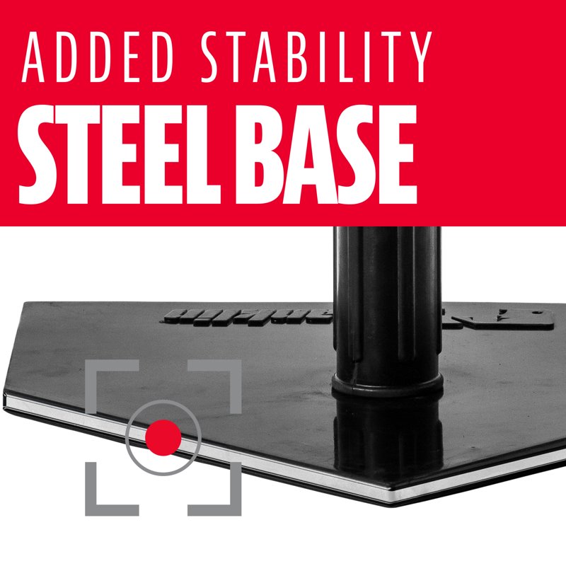 Heavy Duty Baseball Batting Tee with Adjustable Height and Stable Base