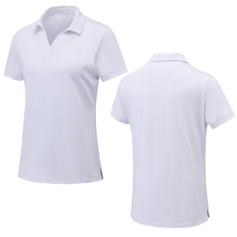Women's Golf Polo Shirts Collared V Neck Quick Dry UPF 50+ Activewear