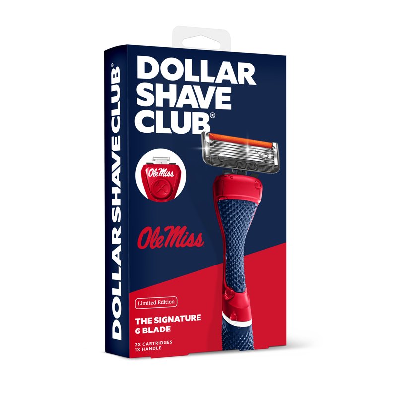 6-Blade Razor Starter Set with School Colors - Men's Shaving Kit