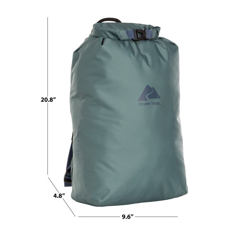 Waterproof Backpack 15L Unisex Hiking and Travel Bag with Roll-Top Closure