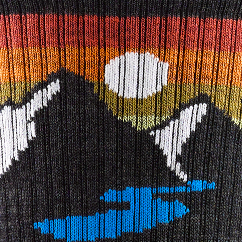 Lightweight Micro Crew Socks for Men - Merino Wool, Cushioned, Durable