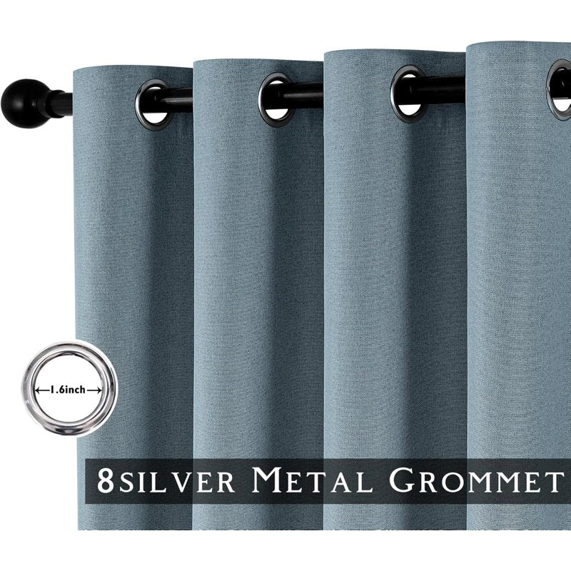 Blackout Curtain Panel 50x40 Inches Noise & Thermal Insulated Microfiber