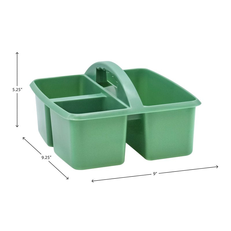Eucalyptus Green Plastic Storage Caddy Set of 6 - Classroom Organizers