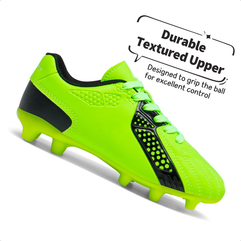 Dream Pairs Kids Soccer Cleats – Neon Green Black Low Top Size 13 (Variation: 13 Little Kid, NEON/GREEN/BLACK)