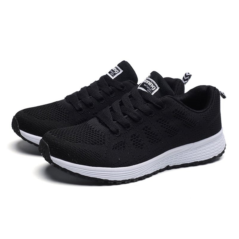 Women's Lightweight Running Shoes Casual Sneakers for Women - Black, Size 6