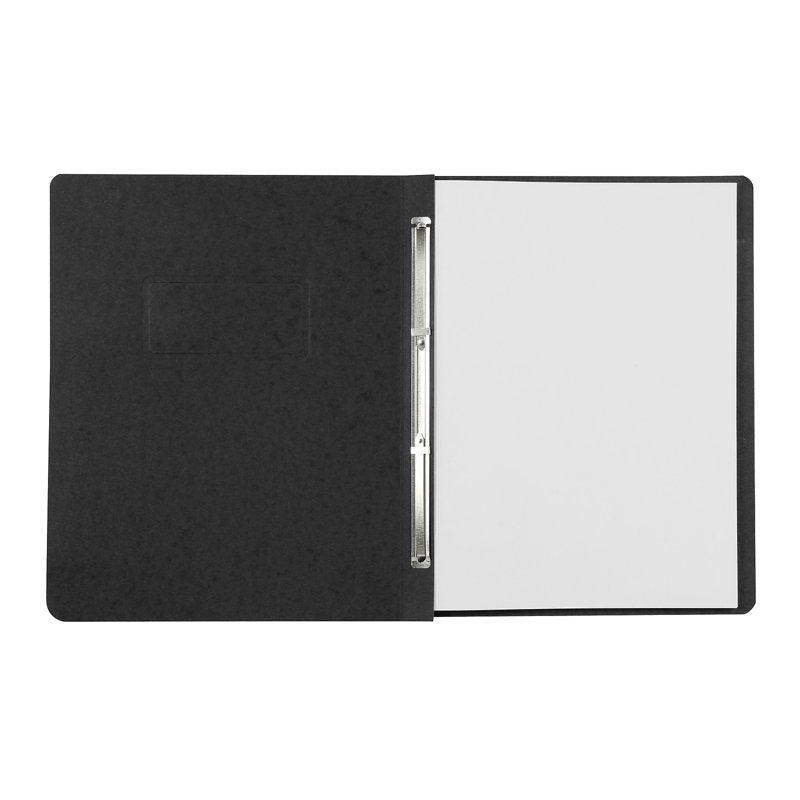 Large Capacity Report Cover with Two Prong Fastener - Black, 25 Pack