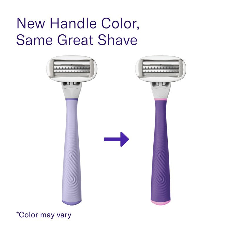 Women's Razor Shaving Set with 5-Blade Razor Handle and Cartridges