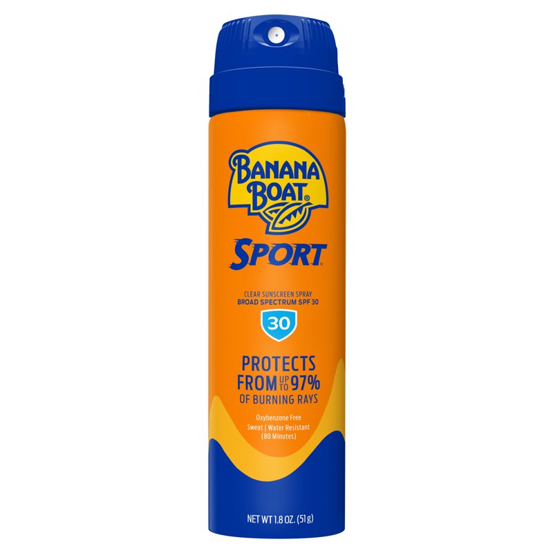 SPF 30 Sunscreen Spray - Water & Sweat Resistant, Travel Size, 2 Pack