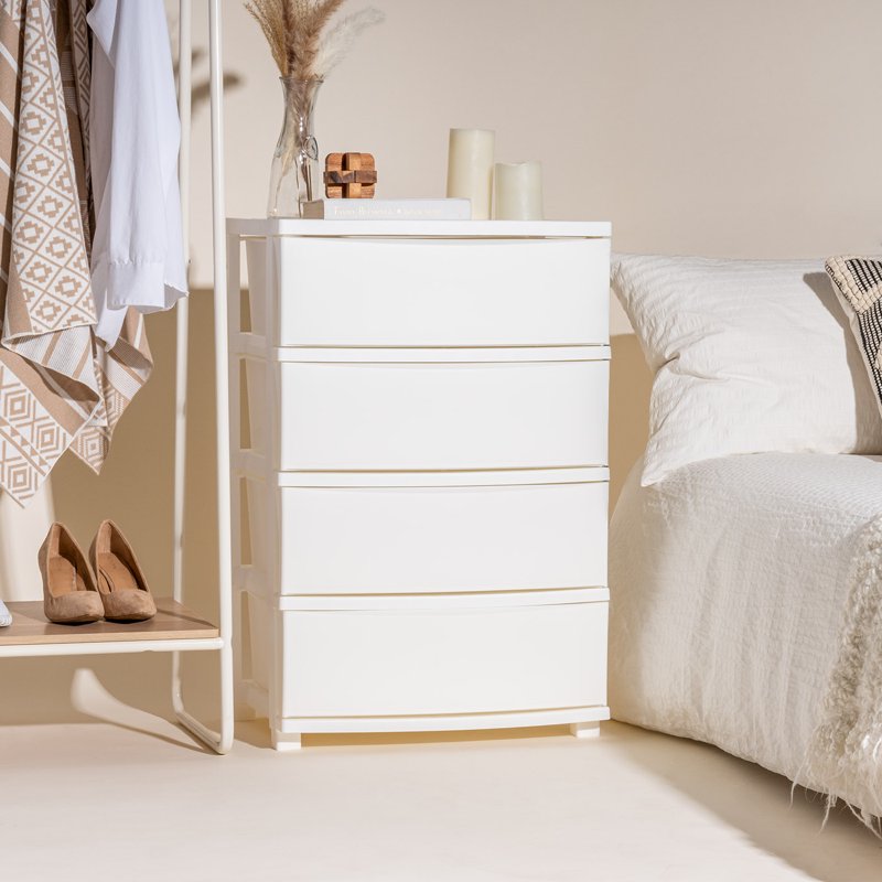 Wide Drawer Storage Organizer Unit for Bedroom Closet Living Room Nursery
