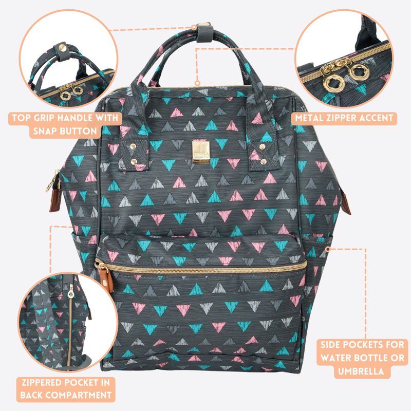 Casual 3-Piece Backpack Set with Tote and Pouch - Stylish and Functional