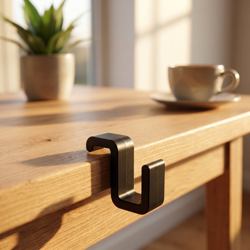 Outdoor Pergola String Light Clips - No Drill, Weatherproof Black Plastic Hooks for Canopies & Awnings