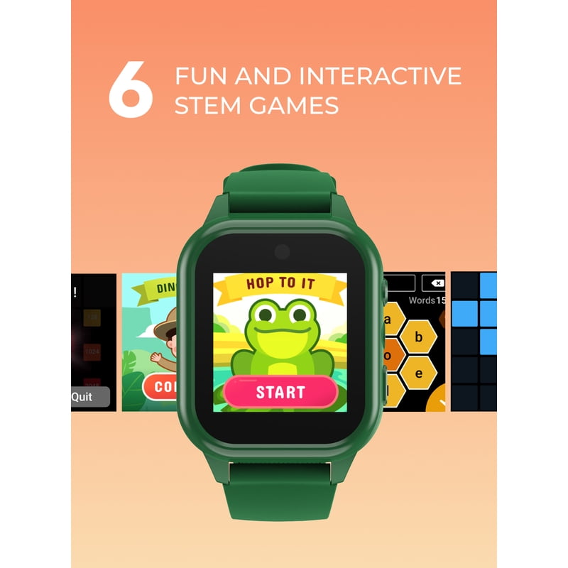Kids Unisex Smartwatch with Camera, Audiobooks & Games - Durable Water-Resistant