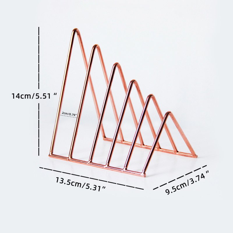 Desk File Organizer for Office Supplies, Vertical Paper Folder Holder