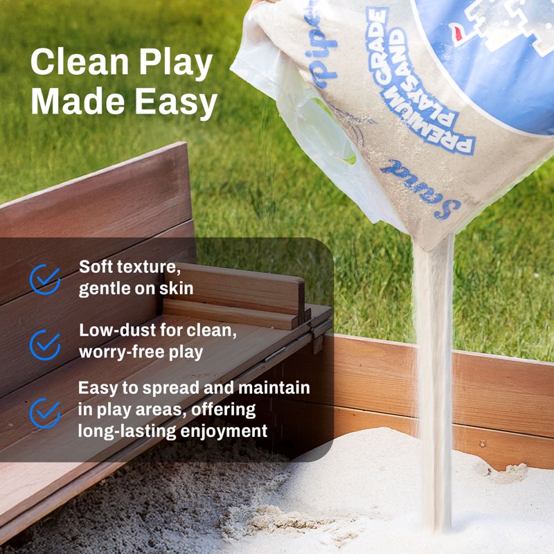 Kids Play Sand 50 Lbs for Sandbox Crafts & Sensory Play - 5 Pack