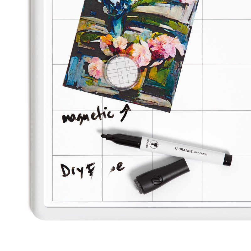 11x14 Magnetic Dry Erase Calendar Whiteboard - Reusable Planning Board