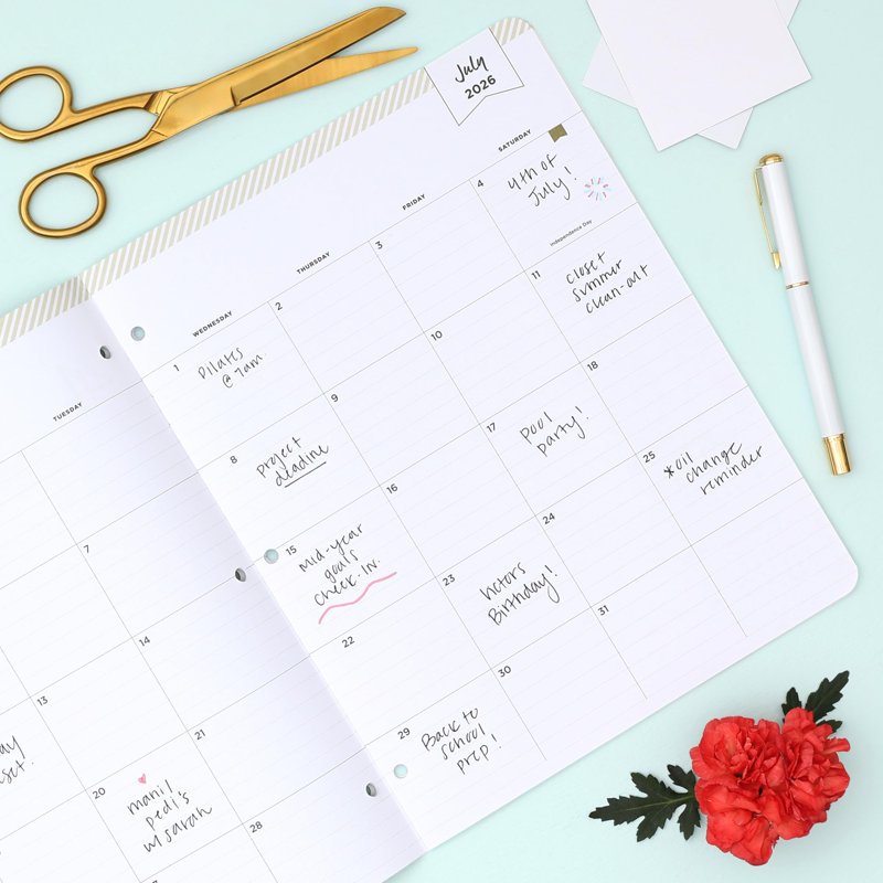 Academic Year Planner Calendar 2026-2027 - August to June, 8.5x11 Mint Cover