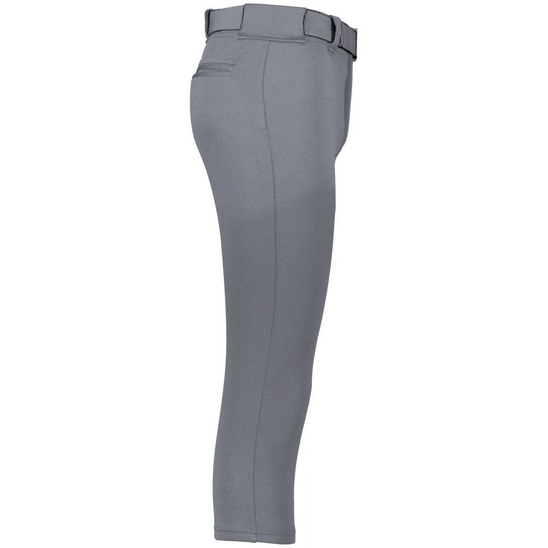 Women's Softball Pants with Reinforced Knees & 4-Way Stretch - Mid Rise, Elastic Waistband