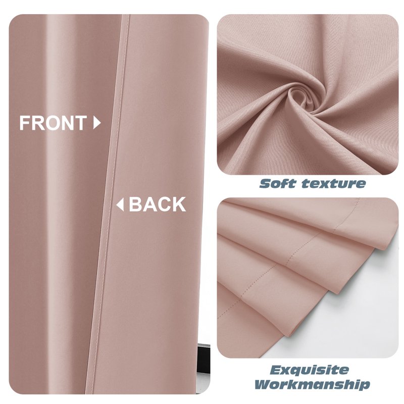 Short Tier Curtains with Rod Pocket for Kitchen, Bathroom, RV - 2 Pack