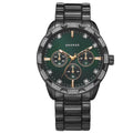 Men's Gunmetal Crystal Bracelet Watch - 44mm Classic Timepiece