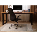 Glass Chair Mat with Beveled Edge - Heavy Duty Office Floor Protector