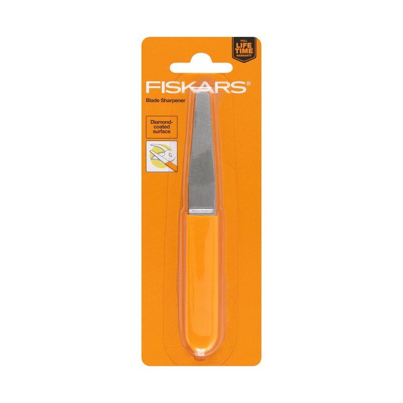 6-Inch Diamond Coated Blade Sharpener for Gardening Tools - Orange