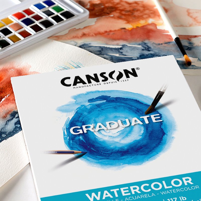 Watercolor Paper Pad 9x12 Inch Heavyweight 300gsm 20 Sheets for Art & Painting