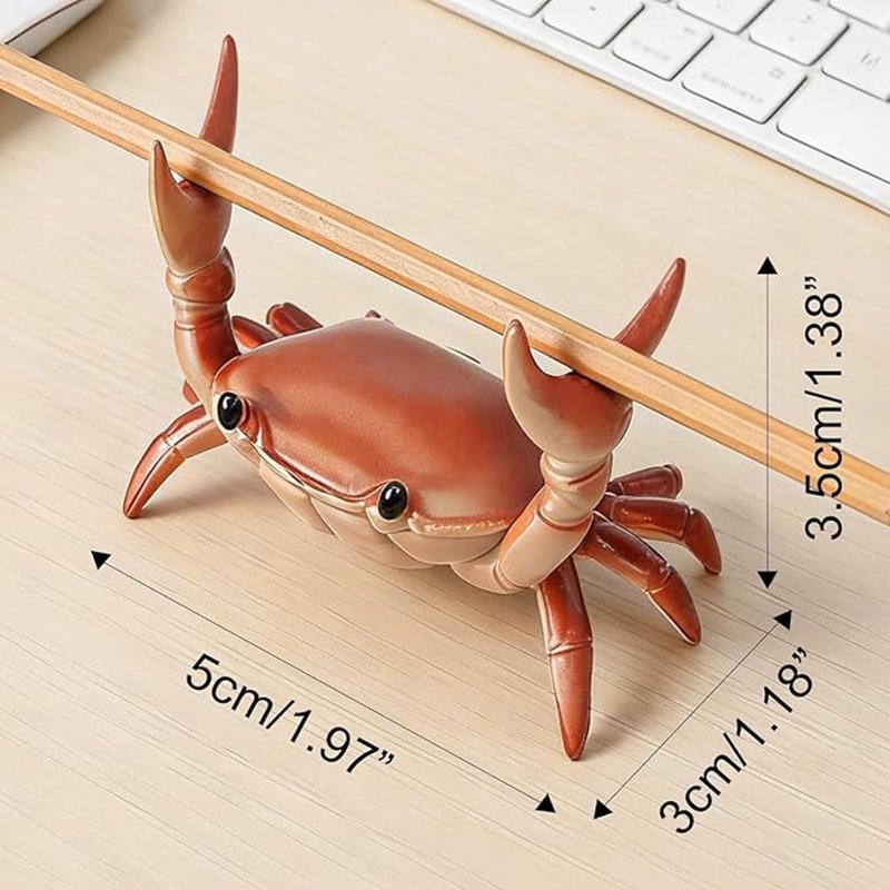 Crab Pen Holder Desk Organizer, Cute Small Item Storage for Office & Home