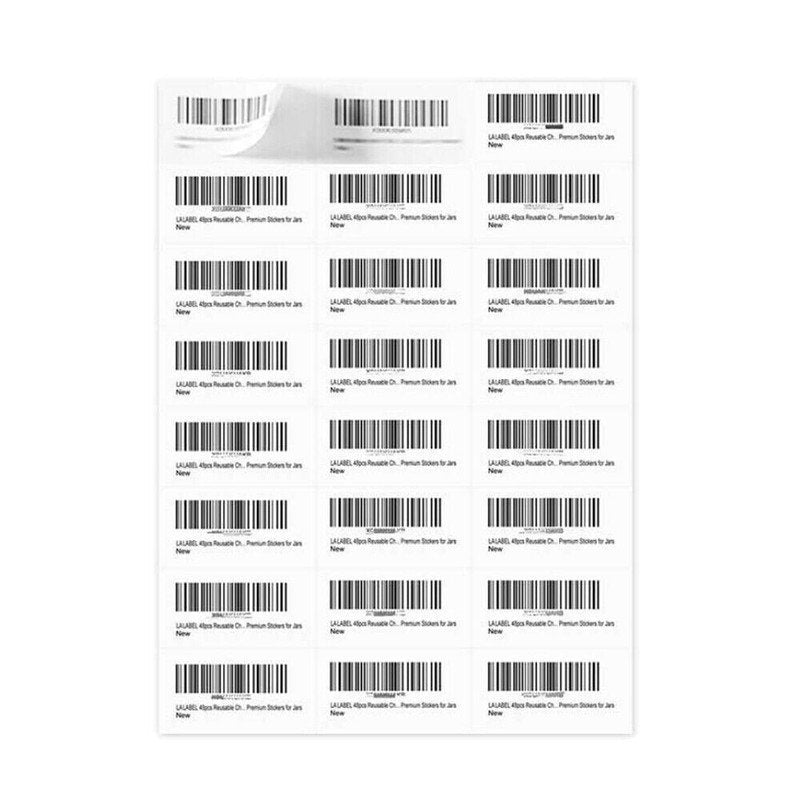 Self-Adhesive Shipping Labels 1 x 2 5/8 Inches - Blank White Laser & Inkjet Stickers, 30 per Sheet, 100+ Variants