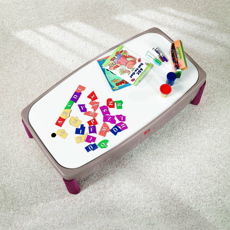 Kids Activity Table with Multi-Level Track and Storage - Step2 Deluxe Canyon Road