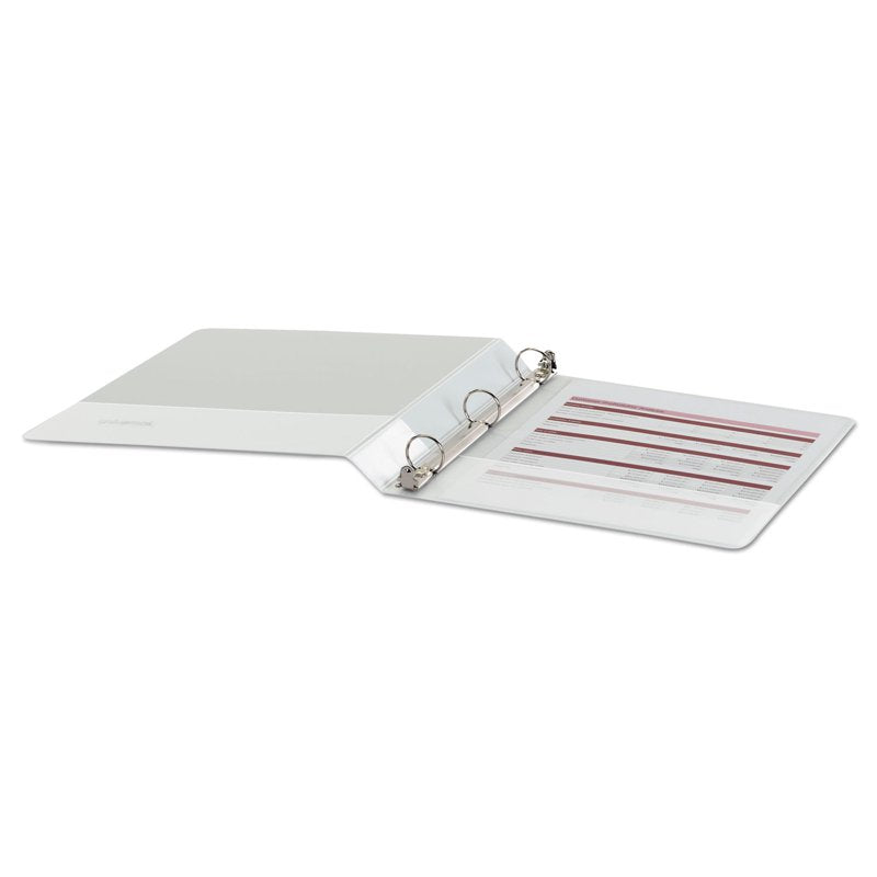 11 x 8.5 Inch White View Binder with 3 Rings - Economy Light Use