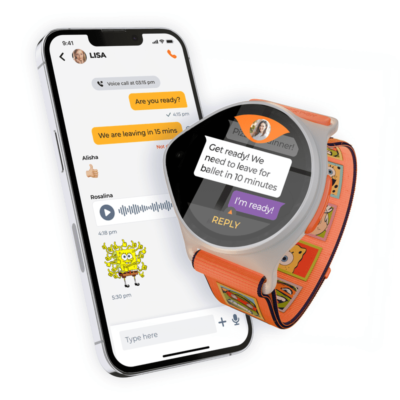 Kids GPS Smartwatch with Voice Call SOS Location Tracking