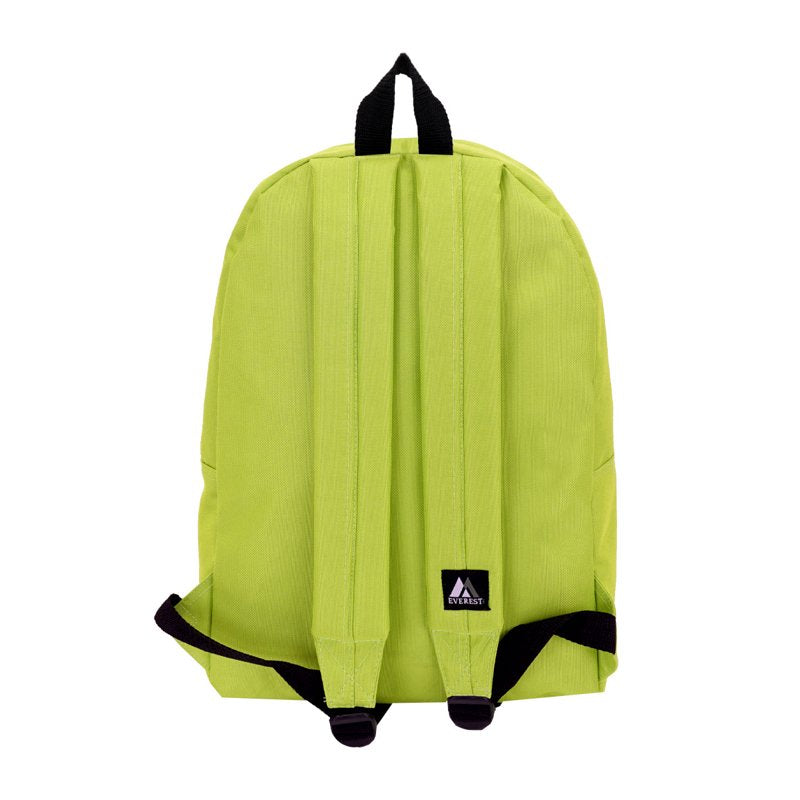 15-Inch Unisex Basic School Backpack - Multiple Colors for All Ages