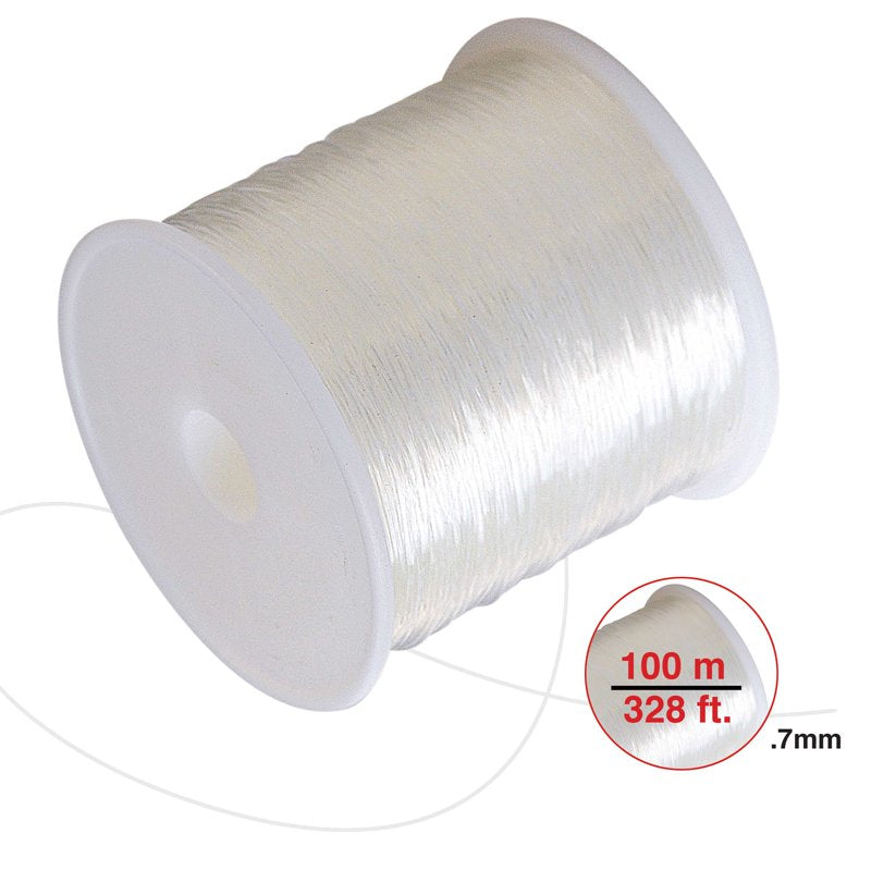 Elastic Bead Stretch Cord .7mm Clear 328 ft for Jewelry Making