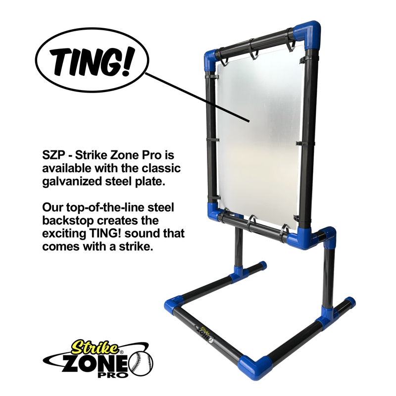 Heavy Duty Steel Target for Plastic Balls - Wiffleball & Blitzball Compatible, Foldable, Made in USA