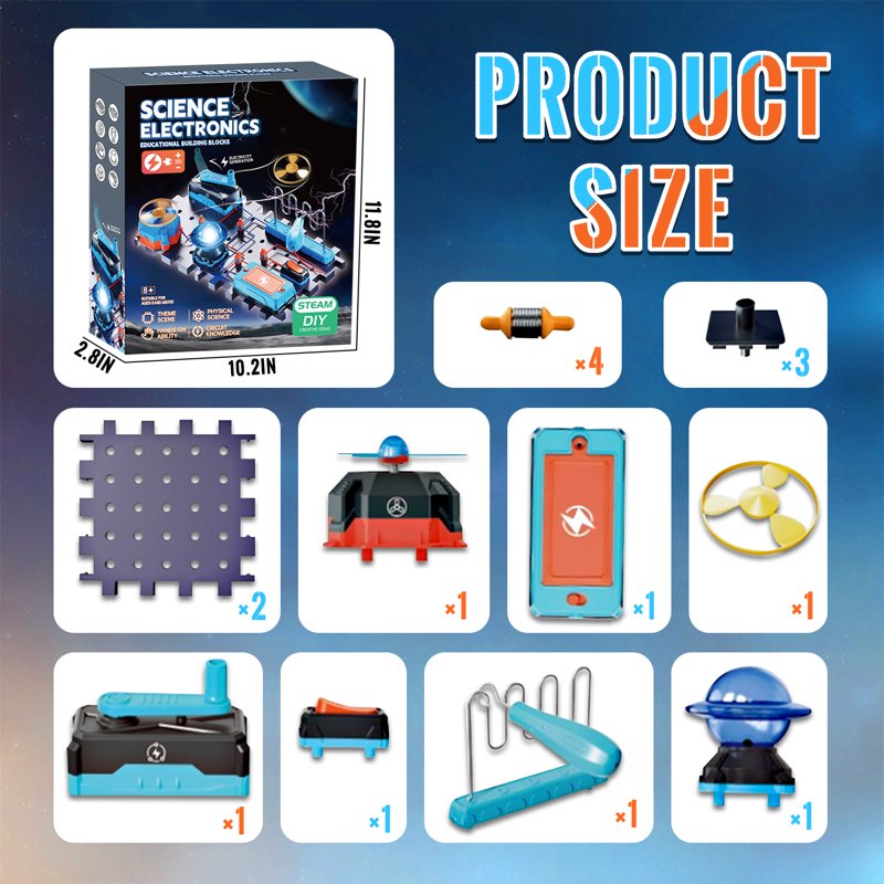 Educational STEM Science Kits for Kids Ages 8-12 - Electronics Exploration & Circuit Building