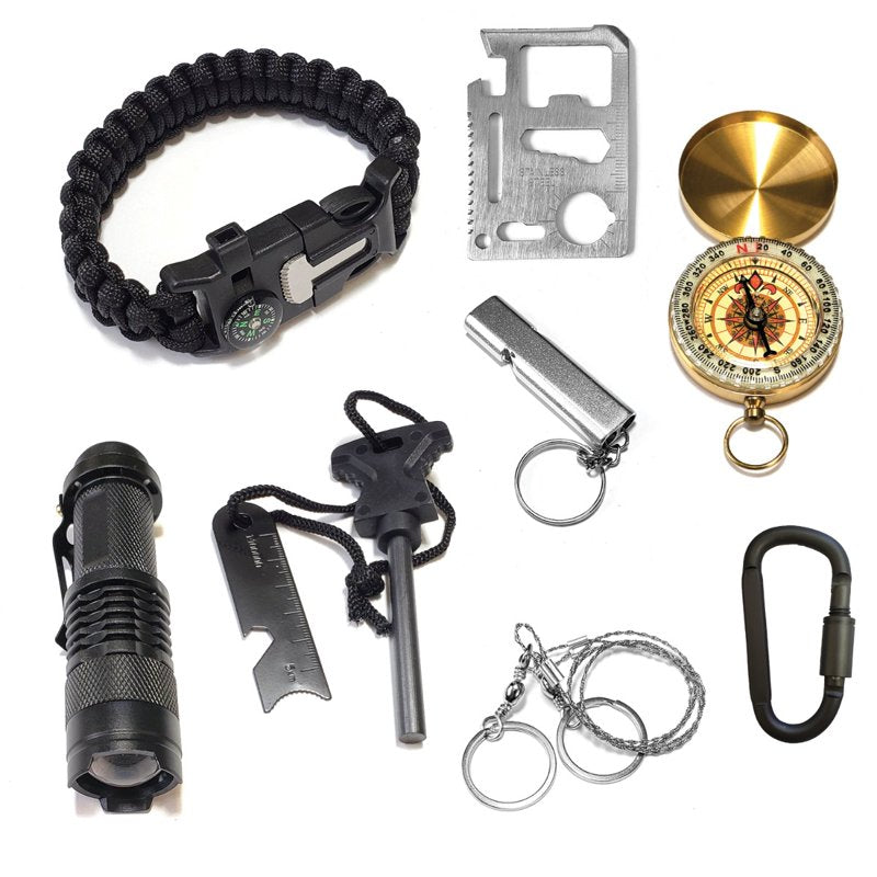 250 Piece Survival and First Aid Kit - Emergency Outdoor Gear & Trauma Bag