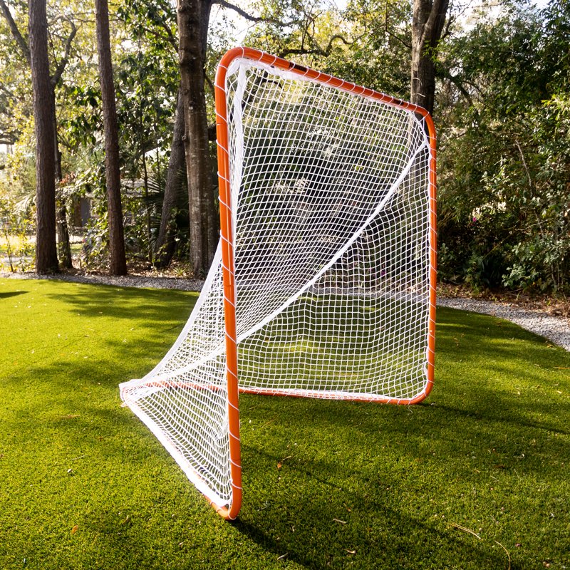 Official Size Lacrosse Goal 6' x 6' Portable Steel Frame with Net